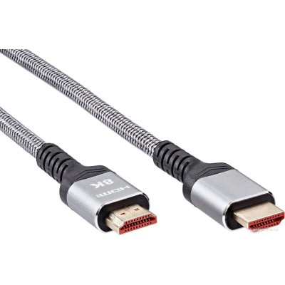 Кабель AOPEN ACG859A-2 HDMI - HDMI (2 м, серый)