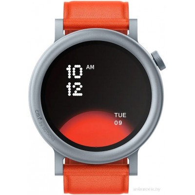 Умные часы CMF Watch Pro 2 (светло-серый, оранжевый кожаный ремешок)