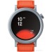 Умные часы CMF Watch Pro 2 (светло-серый, оранжевый кожаный ремешок)