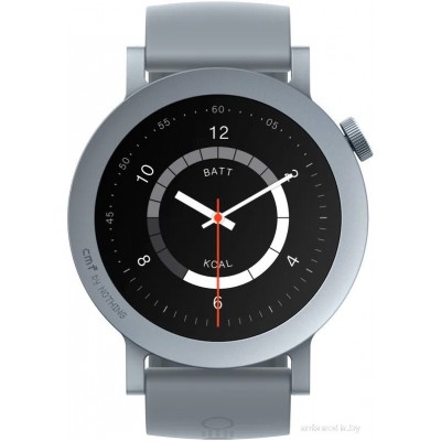 Умные часы CMF Watch Pro 2 (светло-серый, серый силиконовый ремешок)