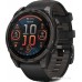 Умные часы Garmin Fenix 8 Sapphire, Titanium 47мм (угольно-черный DLC, пепельно-черный силиконовый ремешок)