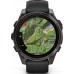 Умные часы Garmin Fenix 8 Sapphire, Titanium 47мм (угольно-черный DLC, пепельно-черный силиконовый ремешок)