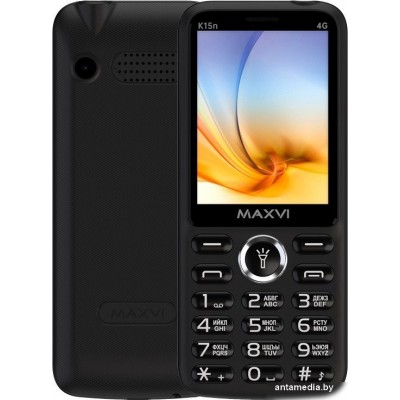 Телефон Maxvi K15n 4G (черный)