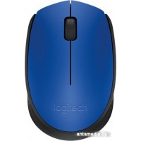 Мышь Logitech M171 Wireless Mouse синий/черный [910-004640]