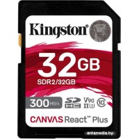 Карта памяти Kingston Canvas React Plus SDHC 32GB