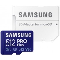 Карта памяти Samsung PRO Plus microSDXC 512GB (с адаптером)