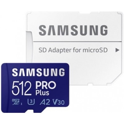 Карта памяти Samsung PRO Plus microSDXC 512GB (с адаптером)