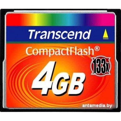 Карта памяти Transcend 133x CompactFlash 4 Гб (TS4GCF133)