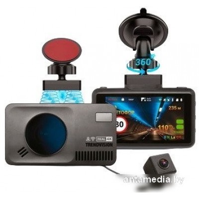 Видеорегистратор-радар детектор-GPS информатор (3в1) TrendVision DriveCam Real 4K Signature LNA 2CH