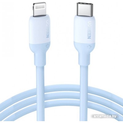 Кабель Ugreen US387 20313 USB Type-C - Lightning (1 м, голубой)