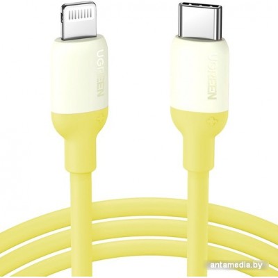 Кабель Ugreen US387 90226 USB Type-C - Lightning (1 м, желтый)