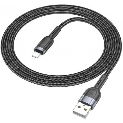 Кабель Hoco U117 USB Type-A - Lightning (1.2 м, черный)