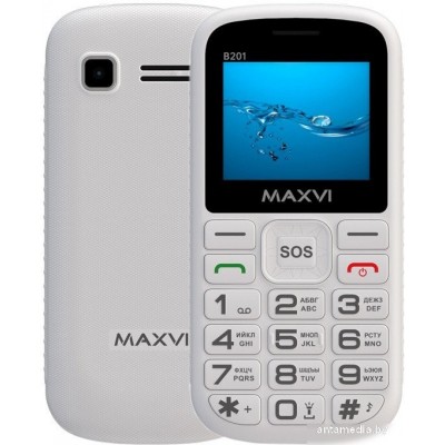 Телефон Maxvi B201 (белый)