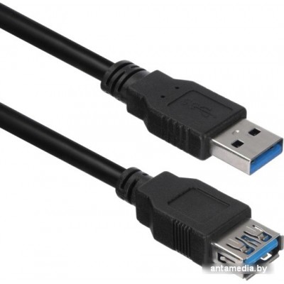 Адаптер ACD ACD-U3AAF-30L USB Type-A - USB Type-A (3 м, черный)