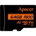 Apacer microSDXC AP64GMCSX10U8-R 64GB (с адаптером)