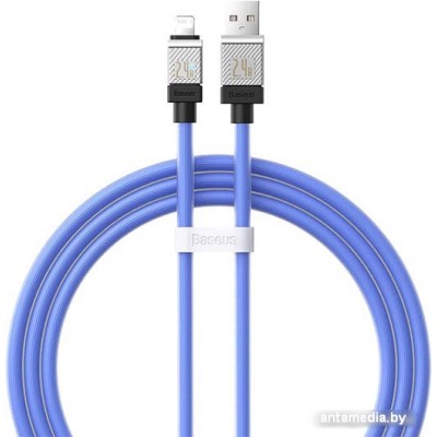 Кабель Baseus CoolPlay Series Fast Charging Data Cable 2.4A USB Type-A - Lightning (1 м, синий)