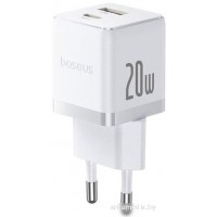 Сетевое зарядное Baseus Palm Fast Charger C+U 20W EU P10111608213-01 (белый)