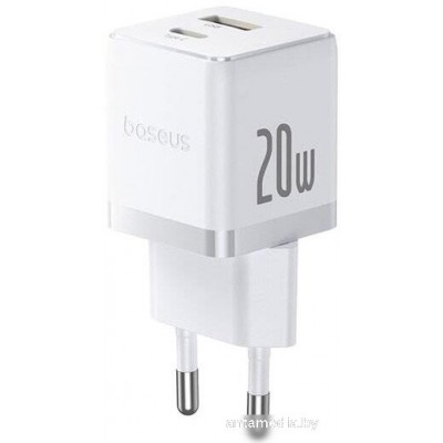 Сетевое зарядное Baseus Palm Fast Charger C+U 20W EU P10111608213-01 (белый)