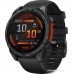 Умные часы Garmin Fenix 8 47мм (серый, черный силиконовый ремешок)