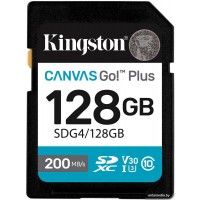 Карта памяти Kingston Canvas Go! Plus SDXC 128GB SDG4/128GB