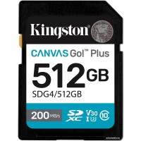 Карта памяти Kingston Canvas Go! Plus SDXC 512GB SDG4/512GB