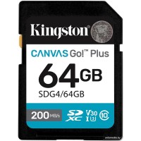 Карта памяти Kingston Canvas Go! Plus SDXC 64GB SDG4/64GB