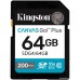 Карта памяти Kingston Canvas Go! Plus SDXC 64GB SDG4/64GB