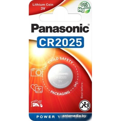 Батарейки Panasonic CR2025 CR-2025EL/1B