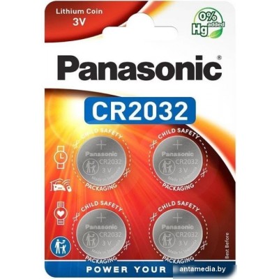 Батарейка Panasonic CR2032 CR-2032EL/4B