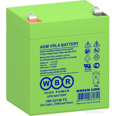 Аккумулятор для ИБП WBR HR1221W F2
