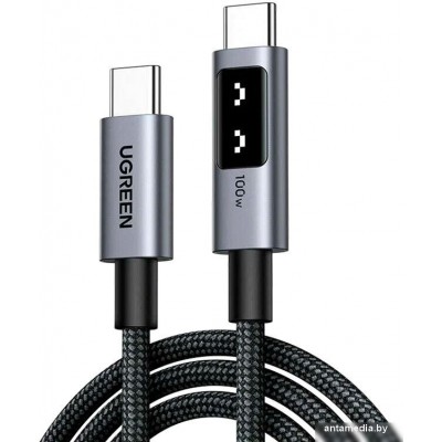 Кабель Ugreen L509 35501 USB Type-C - USB Type-C (1 м, серый)