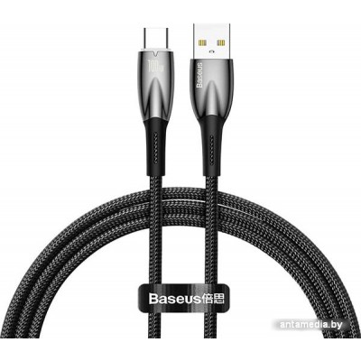 Кабель Baseus Glimmer Series Fast Charging Data Cable USB Type-A - Type-C 100W CADH000501 (2 м, черный)