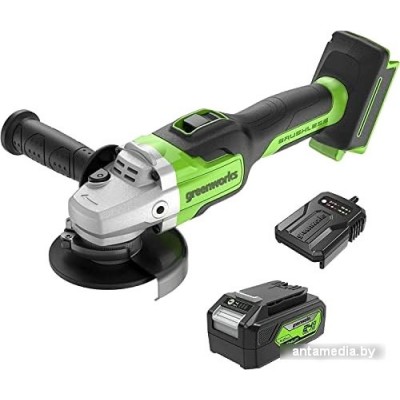 Угловая шлифмашина Greenworks GD24AGK4 3200207UB (с 1-м АКБ 4Ач) Угловая шлифмашина Greenworks GD24AGK4 3200207UB (с 1-м АКБ 4Ач)