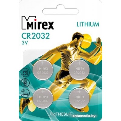 Батарейки Mirex CR2032 4 шт CR2032-E4
