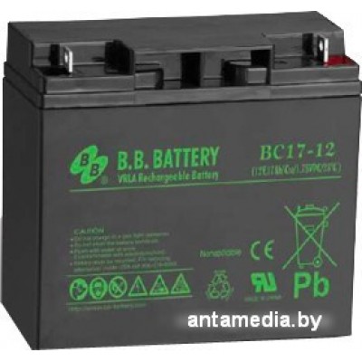 Аккумулятор для ИБП B.B. Battery BC17-12 (12В/17 А·ч)