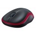 Мышь Logitech M185 (черный/красный)