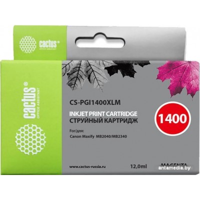 Картридж CACTUS CS-PGI1400XLM (аналог Canon PGI-1400XL M)