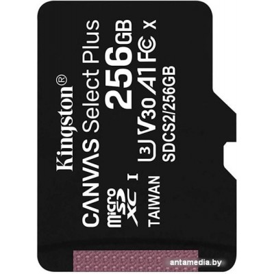 Карта памяти Kingston Canvas Select Plus microSDXC 256GB
