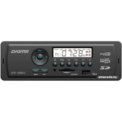USB-магнитола Digma DCR-100B24