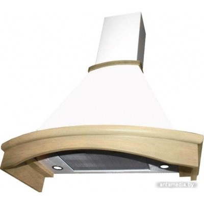 Кухонная вытяжка Elikor Ротонда 90П-1000-П3Д (бежевый/дуб неокрашенный)