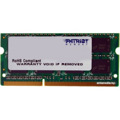 Оперативная память Patriot Signature 4GB DDR3 SO-DIMM PC3-10600 (PSD34G13332S)