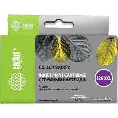 Картридж CACTUS CS-LC1280XY (аналог Brother LC1280XLY)