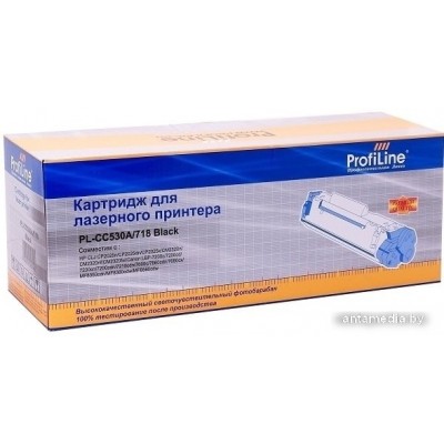 Картридж ProfiLine PL-CC530A/718-Bk (аналог HP CC530A, Canon 718) Картридж ProfiLine PL-CC530A/718-Bk (аналог HP CC530A, Canon 718)