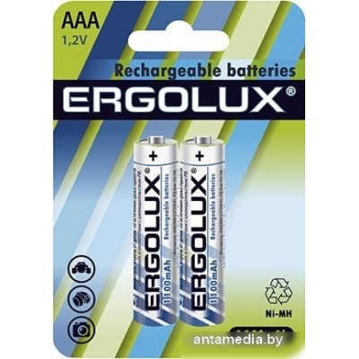 Аккумуляторы Ergolux AAA 1100 mAh 2 шт. NHAAA1100BL2