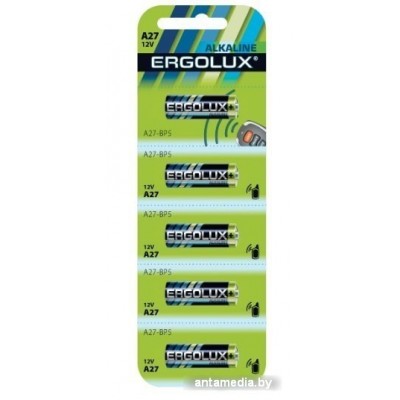 Батарейки Ergolux LR27A BL-5 5шт