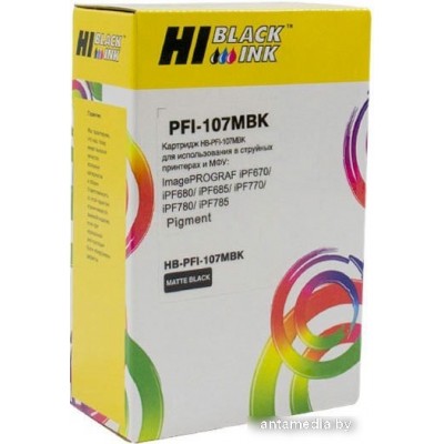 Картридж Hi-Black PFI-107MBK (аналог Canon PFI-107MBK) Картридж Hi-Black PFI-107MBK (аналог Canon PFI-107MBK)