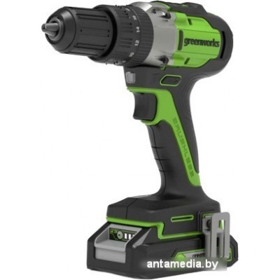 Ударная дрель-шуруповерт Greenworks GD24DD60K2 3704107UA (с 1-им АКБ) Ударная дрель-шуруповерт Greenworks GD24DD60K2 3704107UA (с 1-им АКБ)