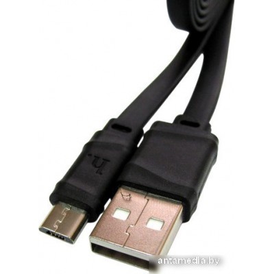 Кабель Hoco X5 Bamboo USB-microUSB (черный)