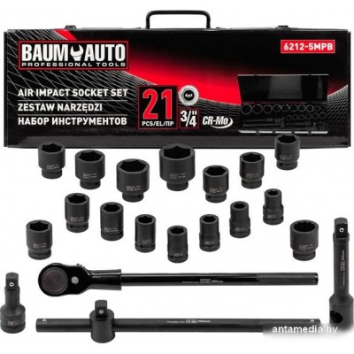 Универсальный набор инструментов BaumAuto BM-6212-5MPB (21 предмет)