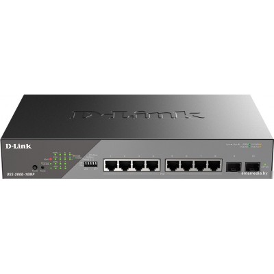 Управляемый коммутатор 2-го уровня D-Link DSS-200G-10MP/A1A
